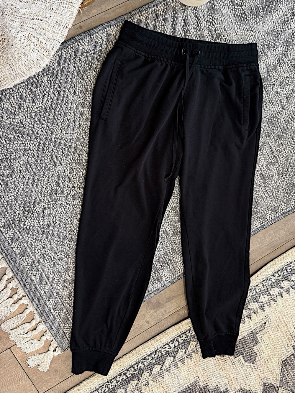 Athletic Works Black Track Jogger Pants